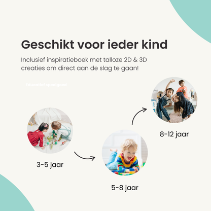 Kids4u Magnetic Tiles 64 pcs | +2 Minifiguren